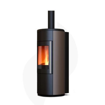 Stufa ibrida legna / pellet Nobis Mod. Libera 11 kW certificata 5 stelle