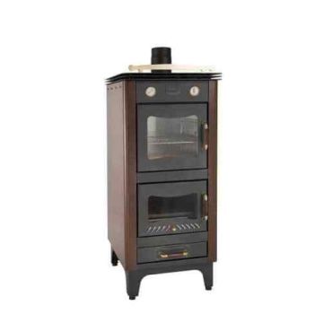 Stufa a legna con forno Clementi modello Elite