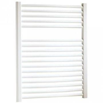 Scaldasalviette, termoarredo curvo colore bianco ral 9010 misure 150 x 55